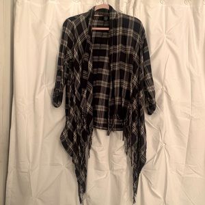 Navy/pink/white outerwear top